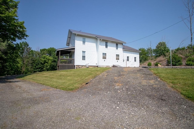 5499 Pinetree Rd, Mckean, PA 16426 - view of front of property with a front lawn and gravel driveway