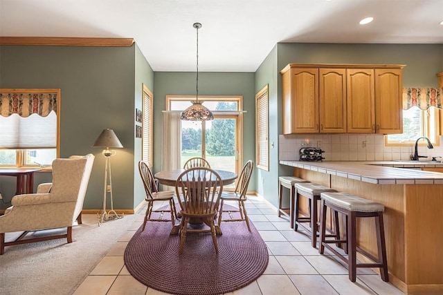 4031 Zimmerly Rd, Erie, PA 16506 - dining space featuring recessed lighting and light tile patterned floors