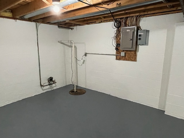1742 W Gore Rd, Millcreek, PA 16509 - unfinished below grade area featuring electric panel and drainage system