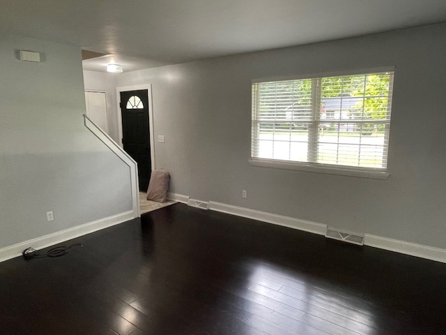 1742 W Gore Rd, Millcreek, PA 16509 - entrance foyer with baseboards and dark wood-style floors