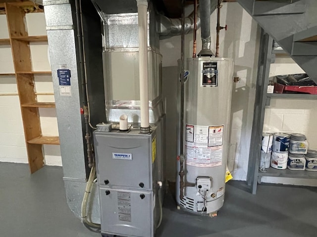 1742 W Gore Rd, Millcreek, PA 16509 - utility room with gas water heater and heating unit