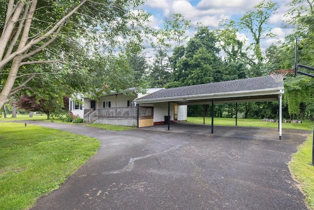 454 Orchard Beach Rd, North East, PA 16428 - view of front of home with a front lawn, a porch, and view of scattered trees