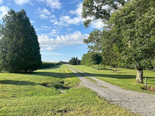 view of road