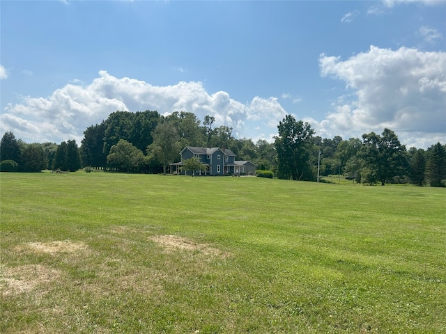 view of yard featuring a rural view