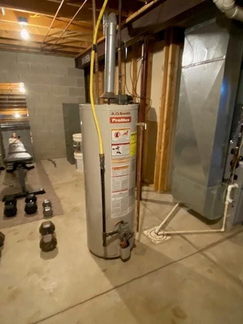 2156 Depot St, Waterford, PA 16441 - utility room with gas water heater
