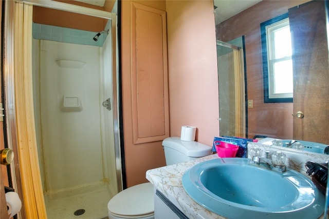 7712 Lakewood Dr, Fairview, PA 16415 - full bathroom featuring a stall shower and vanity
