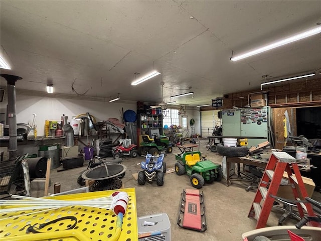 9967 Smith St, Lake City Borough, PA 16423 - garage featuring a workshop area