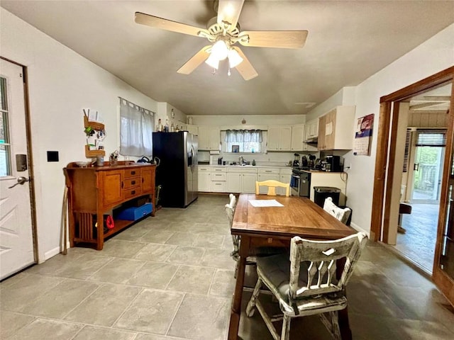9967 Smith St, Lake City Borough, PA 16423 - dining room featuring baseboards and a ceiling fan
