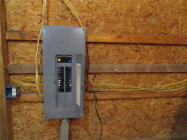 utility room featuring electric panel