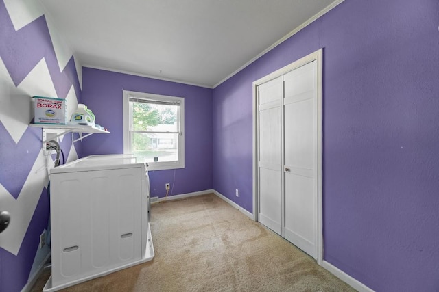 5243 W 53rd St, Fairview, PA 16415 - washroom with carpet, crown molding, and washer / dryer