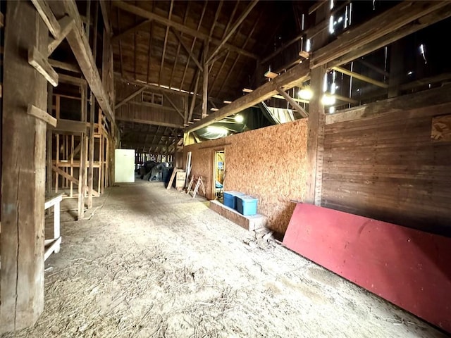 view of horse barn