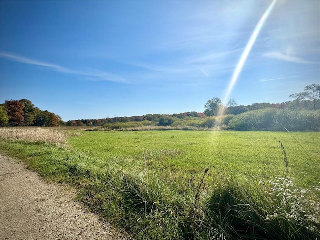 view of landscape featuring a rural view