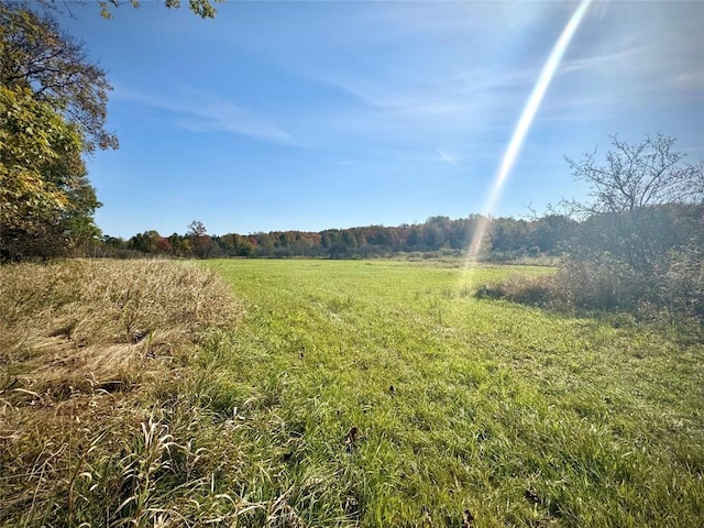 view of landscape featuring a rural view