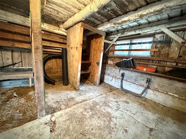 view of attic