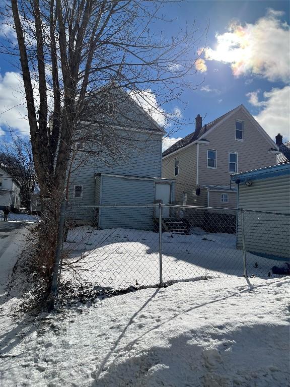 view of snowy yard