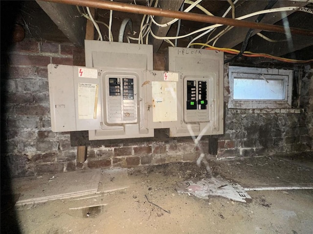 utility room with electric panel