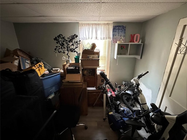 view of storage area