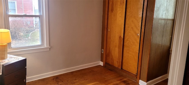 interior space featuring hardwood / wood-style flooring