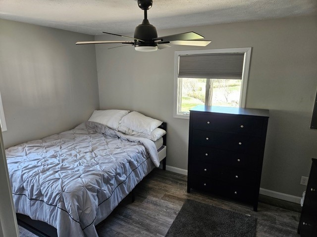 1925 N Mill St, North East, PA 16428 - bedroom featuring a ceiling fan and wood finished floors