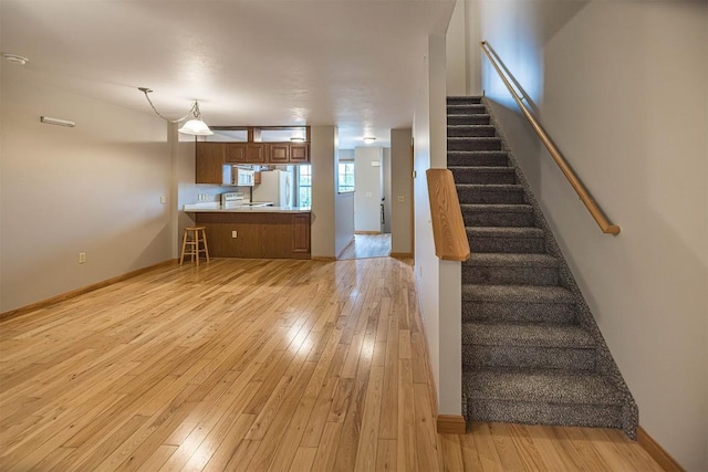 4119 Wood Hills Dr Unit C23, Erie, PA 16510 - stairs featuring hardwood / wood-style flooring and baseboards