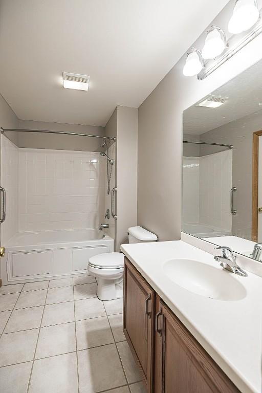 4119 Wood Hills Dr Unit C23, Erie, PA 16510 - full bathroom with toilet, tile patterned flooring, shower / bathtub combination, and vanity