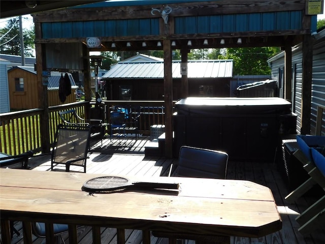 234 Shawnee Ave, Corry, PA 16407 - deck with outdoor dining area