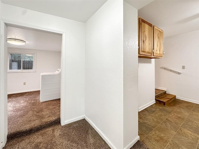 corridor with baseboards