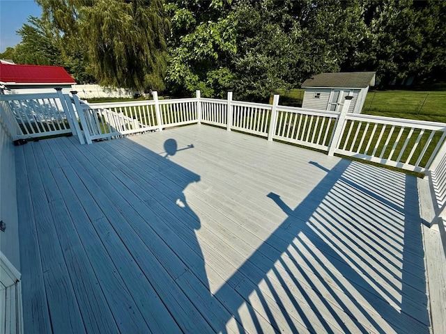 2735 W 35th St, Erie, PA 16506 - deck with a lawn and an outbuilding