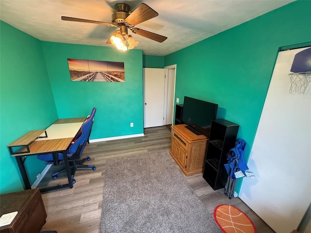 2735 W 35th St, Erie, PA 16506 - office space featuring light wood-style flooring and a ceiling fan