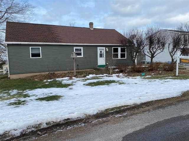 view of front of home