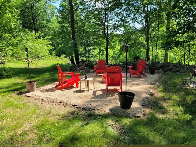 view of playground featuring a yard