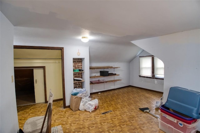 1219 W 32nd St, Erie, PA 16508 - bonus room featuring vaulted ceiling and baseboards