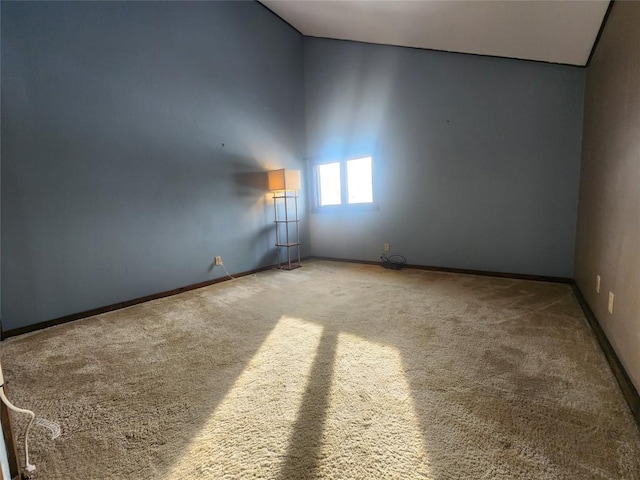 spare room featuring carpet floors