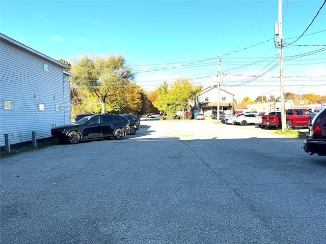 view of parking / parking lot