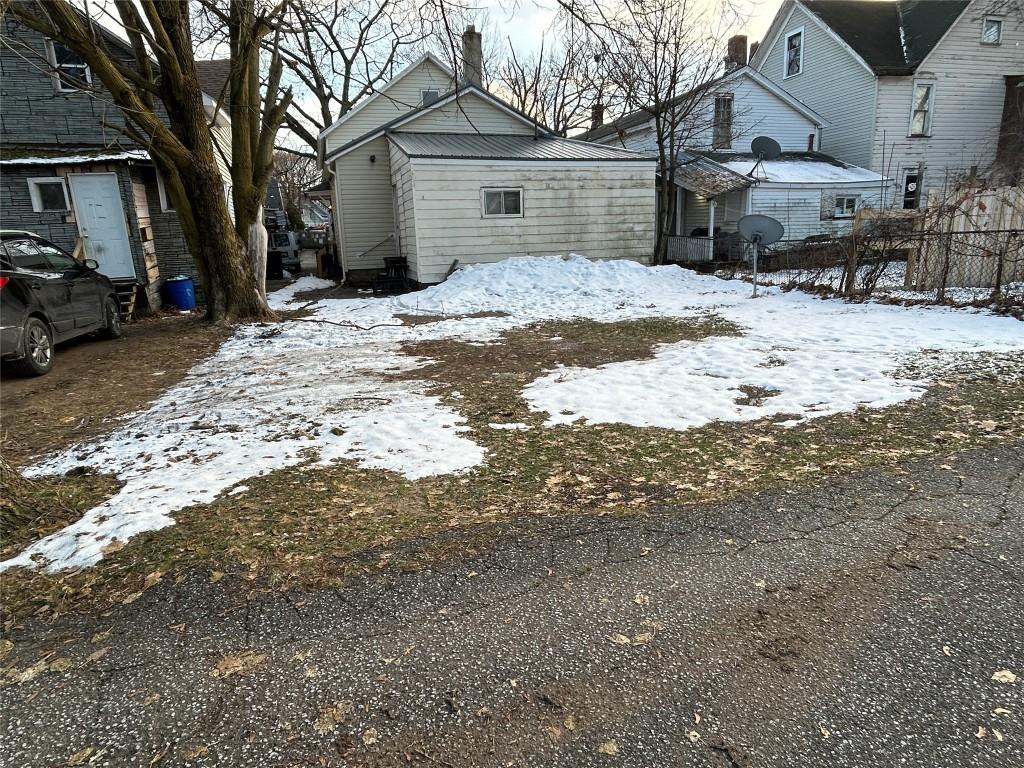 view of snowy yard