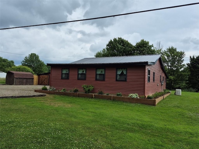 26418 State Highway 18, Albion, PA 16401 - view of front of house featuring a front yard and a metal roof