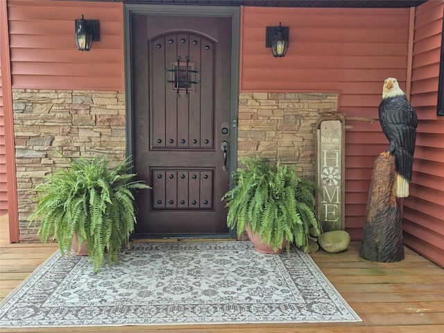 26418 State Highway 18, Albion, PA 16401 - property entrance with stone siding
