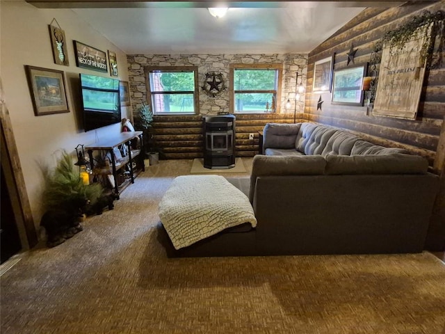 26418 State Highway 18, Albion, PA 16401 - living area with lofted ceiling