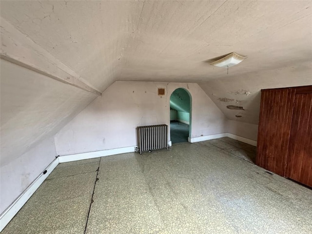 1029 E 25th St, Erie, PA 16503 - bonus room featuring radiator and lofted ceiling