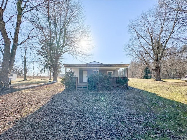 view of front of property with a porch