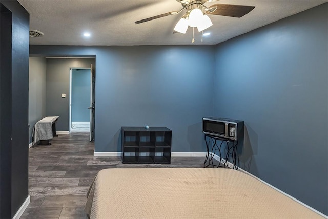 10220 Barton Rd, Waterford, PA 16441 - bedroom with recessed lighting, ceiling fan, and wood finished floors