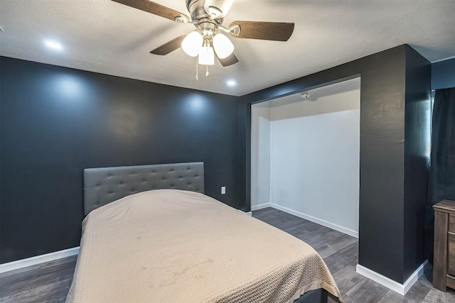 10220 Barton Rd, Waterford, PA 16441 - bedroom featuring dark wood-style flooring and a ceiling fan