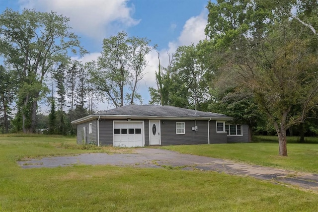 10220 Barton Rd, Waterford, PA 16441 - single story home featuring a garage, driveway, and a front yard