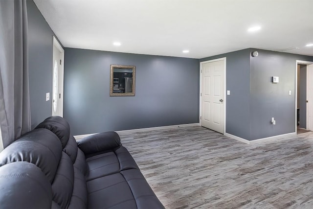 10220 Barton Rd, Waterford, PA 16441 - living area featuring wood finished floors and recessed lighting