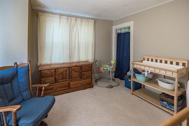 1047 Napier Ave, Erie, PA 16511 - sitting room with carpet floors and ornamental molding