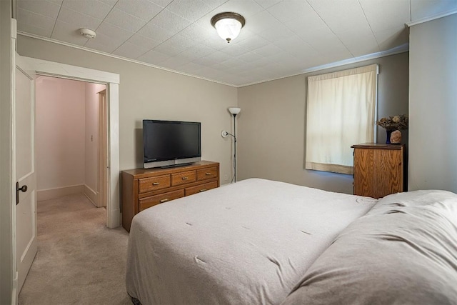 1047 Napier Ave, Erie, PA 16511 - bedroom featuring ornamental molding, light carpet, and baseboards
