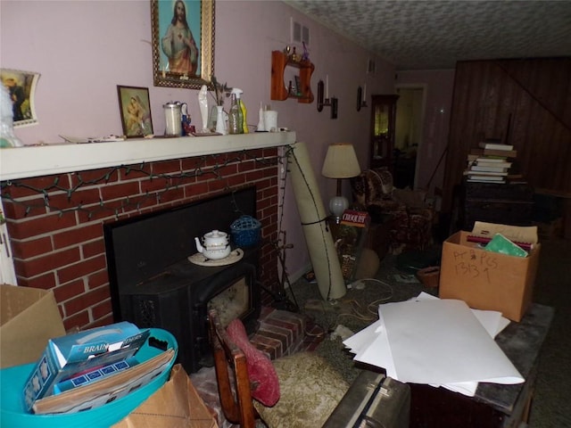 11898 Neiger Rd, Girard, PA 16417 - living room with a fireplace