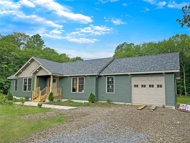 16754 Carr Hill Rd, Meadville, PA 16335 - single story home featuring driveway, roof with shingles, and a garage