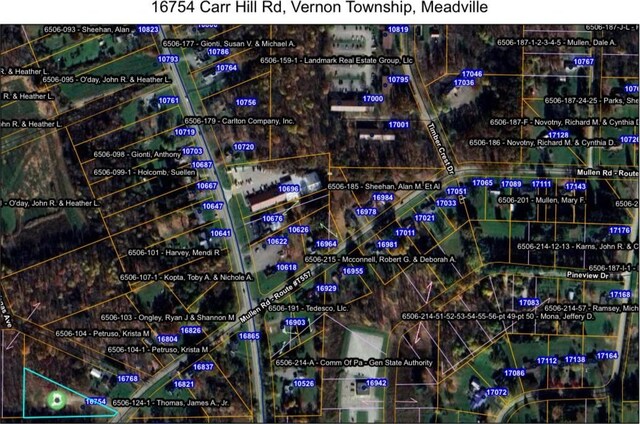 16754 Carr Hill Rd, Meadville, PA 16335 - map of property location