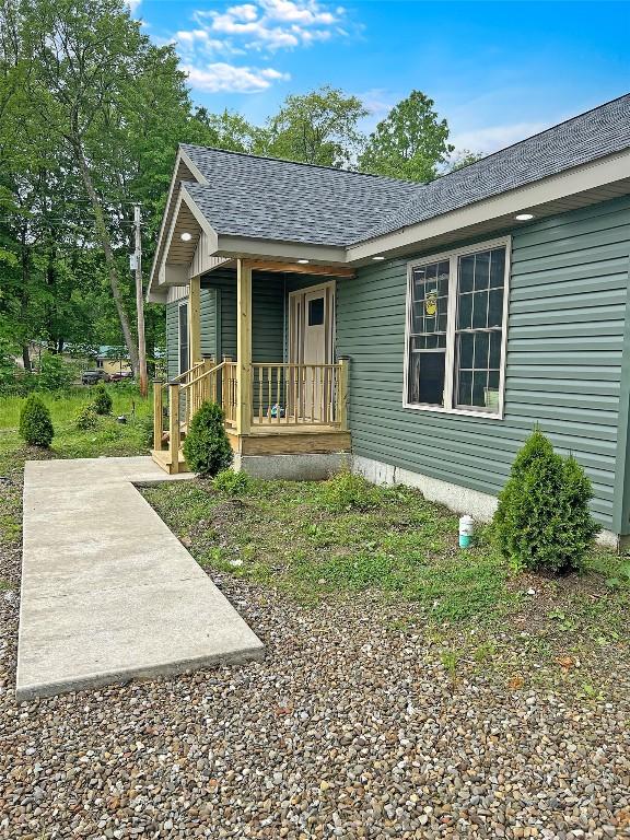 16754 Carr Hill Rd, Meadville, PA 16335 - view of front of property featuring a porch and roof with shingles